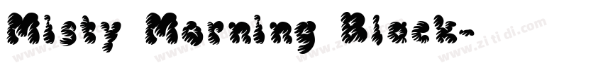 Misty Morning Black字体转换